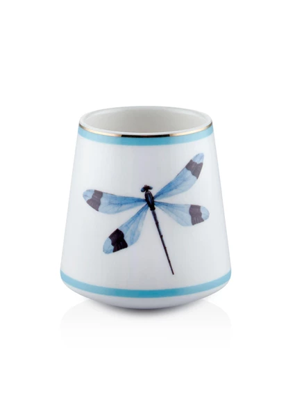 The Mia Dragonfly Blue Porselen Kupa KPA0233 180 cc