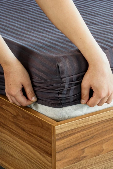 Soft Cotton Çift Kişilik Lastikli Çarşaf Takımı 180x200 cm + 2 adet Yastık Kılıfı 50x70 cm - 7