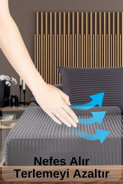 Soft Cotton Çift Kişilik Lastikli Çarşaf Takımı 180x200 cm + 2 adet Yastık Kılıfı 50x70 cm - 2