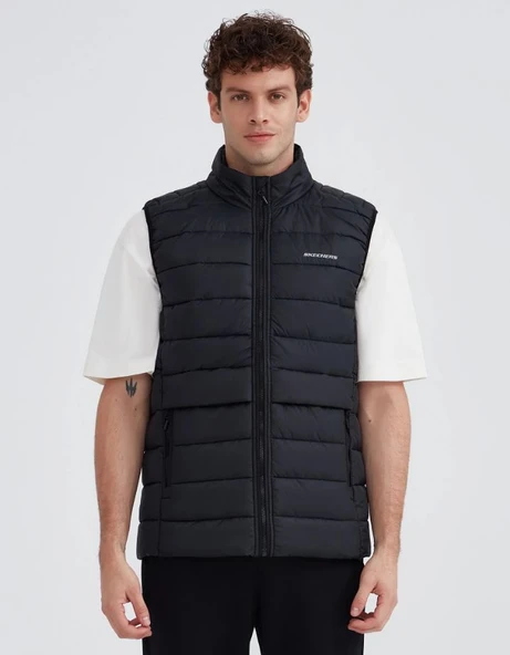 Skechers M Outerwear Padded Vest S231241 Erkek Yelek - Resim 10