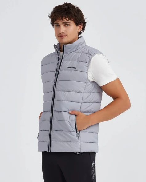Skechers M Outerwear Padded Vest S231241 Erkek Yelek - Resim 6