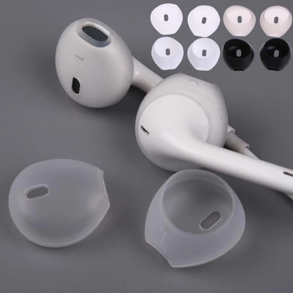 2 Çift-4 Adet Apple iPhone Earpods Kulaklık Silikonu Sabitleyici - 4
