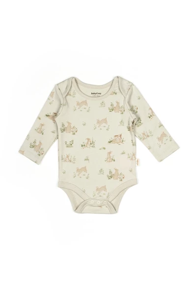 Bebek 2li Uzun Kollu Badi %100 Organik Pamuk, Bebek ve Yenidoğan Serisi - CSY5789 - 3