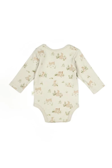 Bebek 2li Uzun Kollu Badi %100 Organik Pamuk, Bebek ve Yenidoğan Serisi - CSY5789 - 4