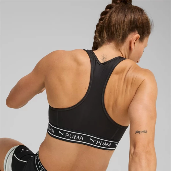 Puma 4KEEPS Elastic Bra Siyah Sporcu sütyeni - 525319 51 - 2