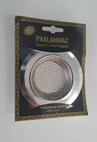 ÇÖP MAK PASLANMAZ SEYYAR LAVABO SÜZGECİ 11cm
