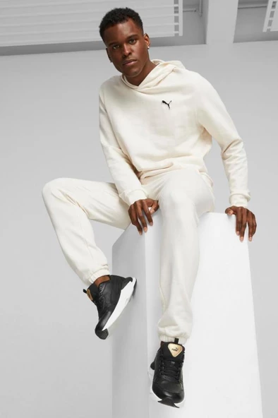 Puma BETTER ESSENTIALS Hoodie 675978 99 Erkek Sweatshirt Bej S-XXL - 5