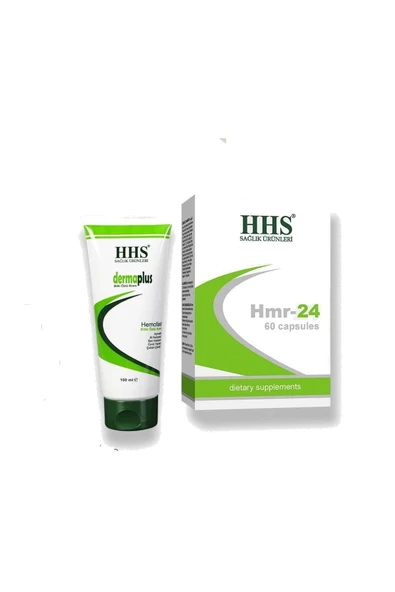 HHS SAĞLIK ÜRÜNLERİ,Hhs Hmr 24 - 60 Kapsül + Dermaplus Bitki Özlü Krem