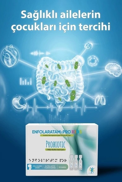 ENFOLARATAM PRO,Probiotic Probiyotik Kıds 2 Milyar Bacillus Clausii 10 Flakon