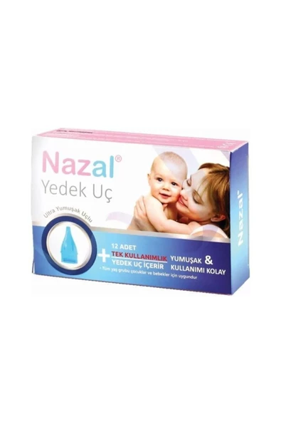 NAZAR,Otribebe Nazal Burun Aspiratör 12'li Yedek Uç (OTRİ BEBE UYUMLU) 3 Paket