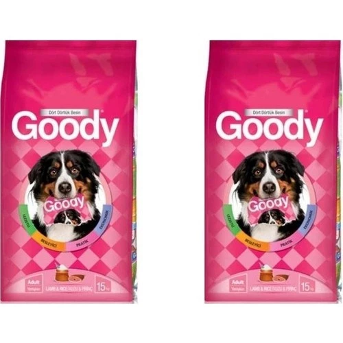 Goody Kuzu Etli & Pirinçli Yetişkin Köpek Maması 15 Kg x 2 Adet