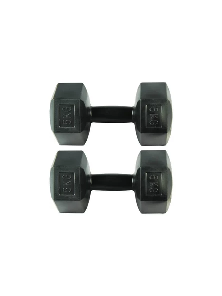 Max Fit Vinnly  5 KG x 2 Adet  Dambıl Seti Siyah