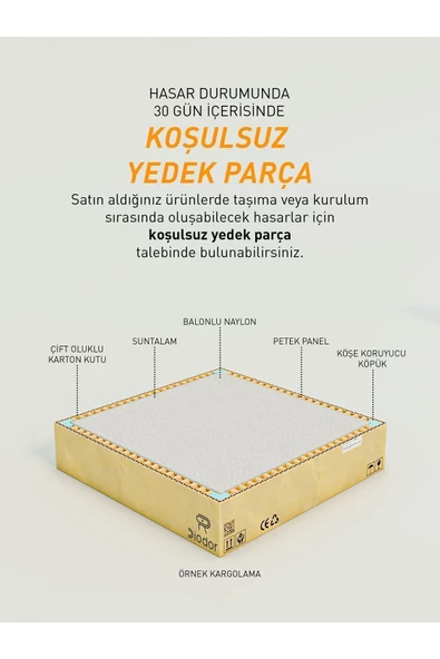 MONTENERO Kitaplık Parlak Beyaz 5 Raflı Kapaklı Kitaplık - 6