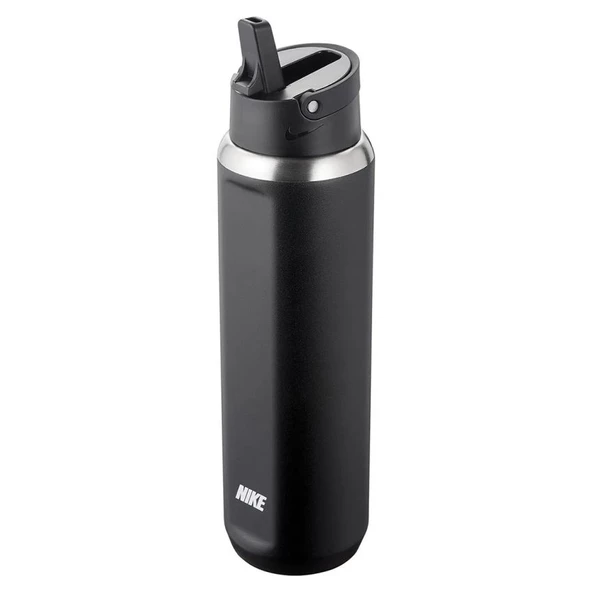 Nike Ss Recharge Straw Bottle 24 Oz Unisex Siyah Matara Suluk N.100.1632.091.24 - 2