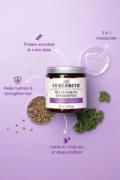 Curlsmith Çok Fonksiyonlu Saç Bakım Kremi 237ML - 2