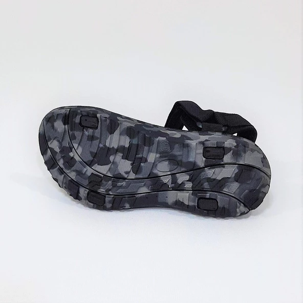 Jump 30066 Siyah Cırtlı Rahat Erkek Çocuk Sandalet - Resim 8