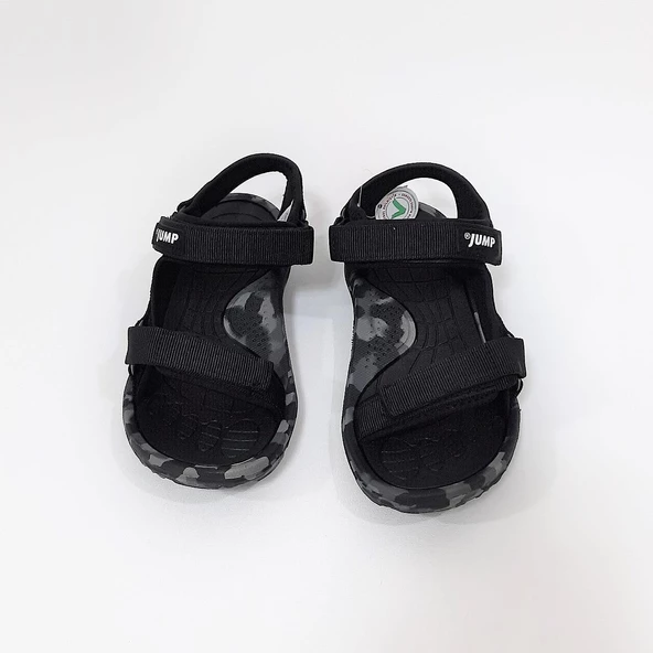 Jump 30066 Siyah Cırtlı Rahat Erkek Çocuk Sandalet - Resim 3
