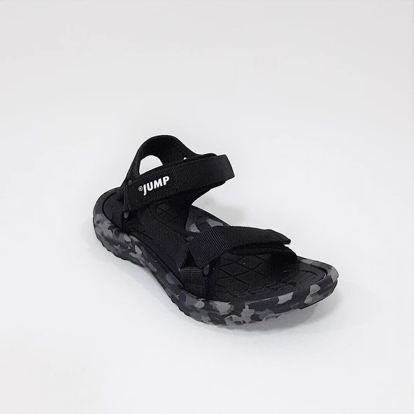 Jump 30066 Siyah Cırtlı Rahat Erkek Çocuk Sandalet - Resim 5