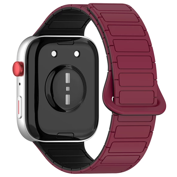 Huawei Watch Fit 4/Fit 4 Pro/Fit 3 Kordon Orjinal Klips Silicon Magnetic Three Dizayn (Fit2 Uyumlu Değildir) - 5