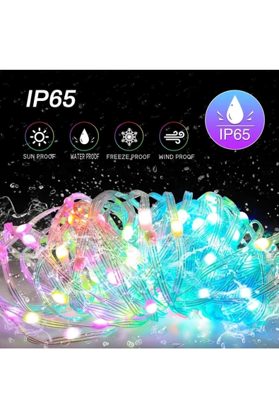 Janva Televizyon Arkası 10 Metre Bluetooth Telefon Kontrollü Smart Şerit Led Sese Duyarlı Kumandalı - 6