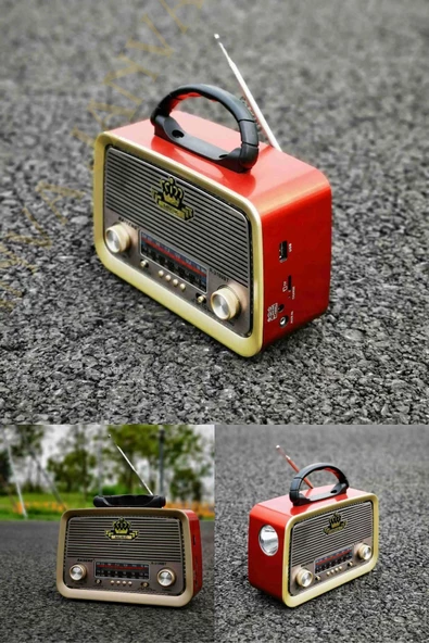Janva Shop-rt-301 Nostaljik Görünümlü Bluetoothlu Mp3 Çalar Radyo Müzik Kutusu Rt301 - 2