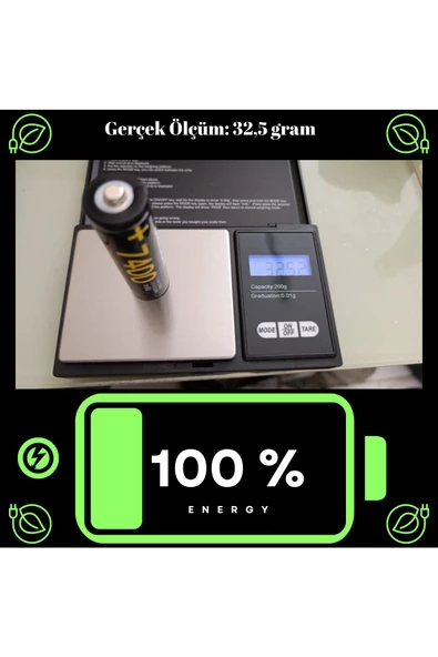 Janva 18650 Pil 7400 Mah 3,7v 13,32 Wh Şarjlı Lion Pil Yeni Üretim Kaliteli Tasarım Matkap Fener Radyo - 2