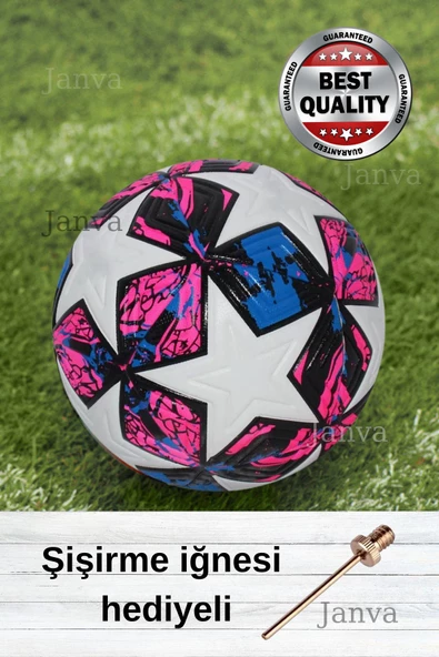 Uefa Şampiyonlar Ligi Özel Tasarım Futbol Topu 420 gram Lazer Kesim Maç Ve Antreman - 3