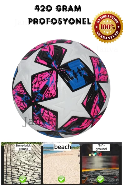 Şampiyonlar Ligi Istanbul Yıldızı Özel Tasarım Futbol Topu 400 gram Maç Ve Antreman Topu Pompa - 6