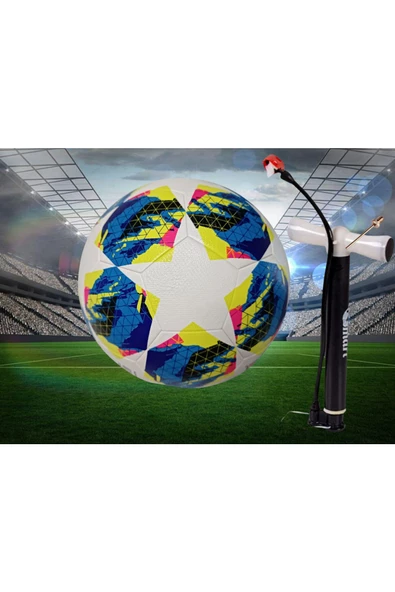 Champions League Tasarımı Lazer Kesim Yapıştırma 400 gram Futbol Topu 5 Numara Maç Ve Antreman Topu