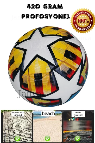 Istanbul Temalı Şampiyonlar Ligi Topu 5 Numara Lazer Kesim 420 gram Kaliteli Futbol Topu Pompa - Resim 5
