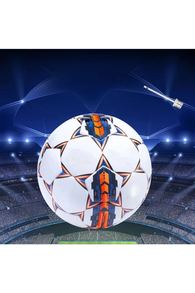 Pompalı FİFA v23 Şampiyonlar Ligi Özel Tasarımı Futbol Topu Lazer Kesim 400 gram 1.Kalite Maç topu - 2