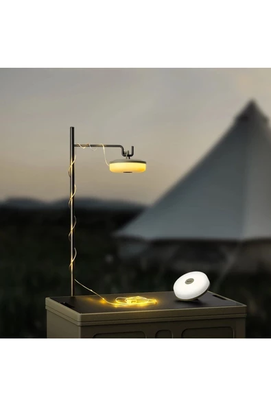 8.1 M Kamp Çadır Yılbaşı Organizasyon Led Gün Işığı Kamp Lambası Işıldak Fener Açılıp Toplanabilen - 4