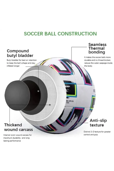 Şampiyonlar Ligi Supervision Özel Tasarım Futbol Topu 400 gram Maç Ve Antreman Topu - 2