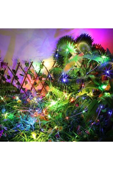 Rgb Şarjlı 8.1x80 Led Kamp Lambası Işıldak Fener Dekor Lambası Yıl Başı Süsü Perde Peri Şerit Led - 6