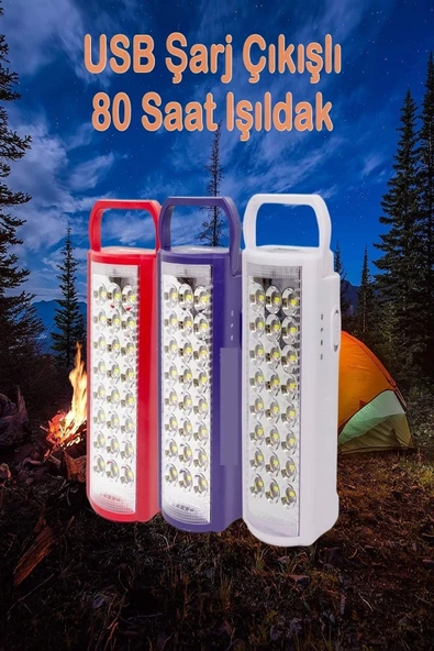 24 Led Ultra Güçlü Şarjlı Işıldak Powerbank El Feneri Kamp Masa Kafa Avcı Piknik Çadır Lambası - 6
