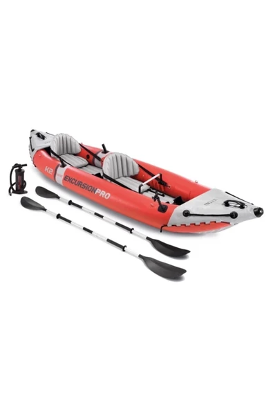 Intex Excursion Pro Kayak K2 Çift Kişilik Şişme Kano Set (180 Kg) ( 384 X 94 X 46 Cm )