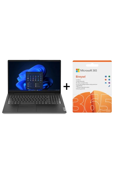 LENOVO   V15 G3 Iap Intel Core I5 1235u 8gb 512gb Ssd 15.6 Fhd Win 11 Home 82tt00c7tx Office 365 1 Yıllık