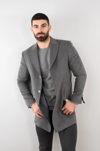 SİR REGULAR FİT ERKEK KAŞE KABAN - 9