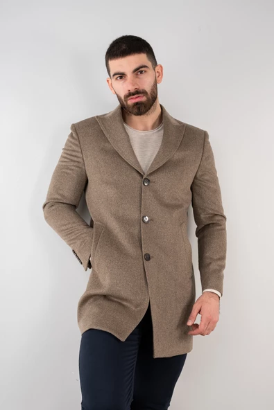 SİR REGULAR FİT ERKEK KAŞE KABAN - 3