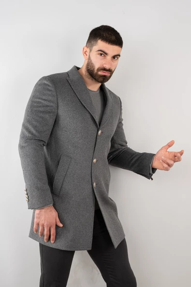 SİR REGULAR FİT ERKEK KAŞE KABAN - 6