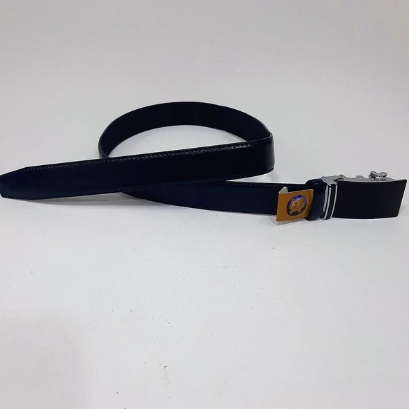 Fiyra 101-2 Lacivert 3,5cm Otomatik Tokalı Hakiki Deri Kemer - 4