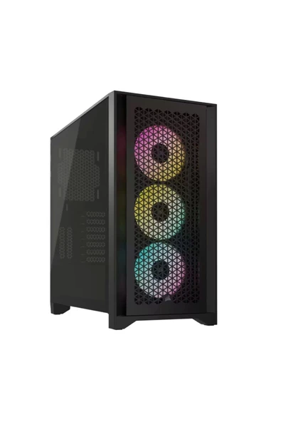 Corsair   iCUE 4000D AF RM850e 850W 80Plus 3xSP120 RGB Elite Fanlı Mid-Tower Gaming Siyah Kasa