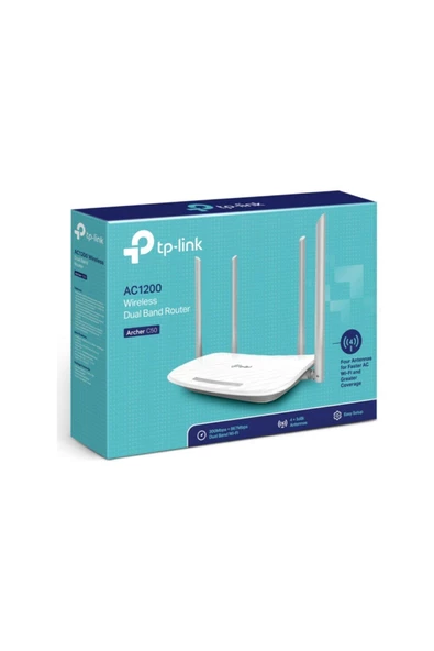 TP-LINK   Archer C50 5 Port Ac1200 5ghz 4x5dbı Router - 3