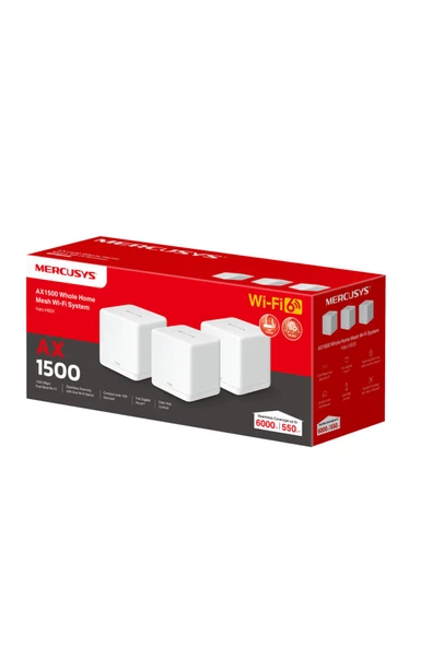 Mercusys Halo H60X(3-PACK), AX1500 Çift Bantlı Tüm Ev Mesh Wi-Fi 6 Sistemi - 7