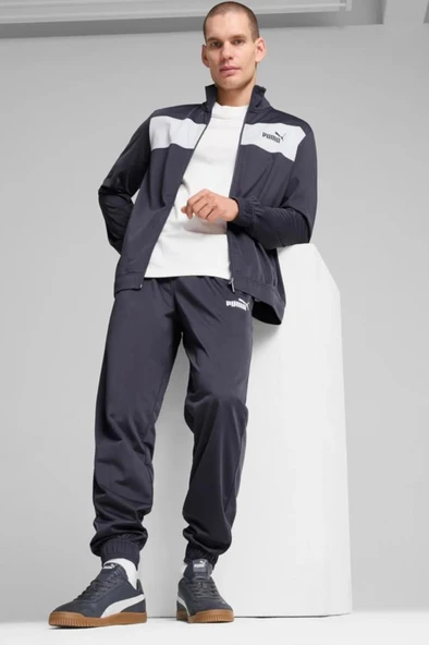 Puma Poly Suit 677427 69 Erkek Eşofman Takımı Gri S-XXL