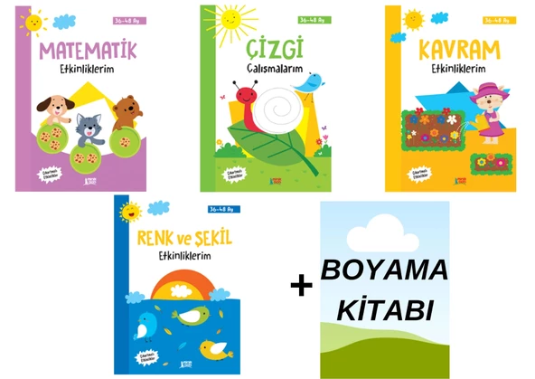 Erdem Çocuk Okul Öncesi 4 Yaş Etkinlik Seti