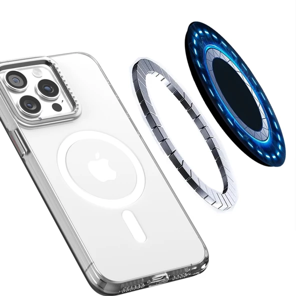 BİKAPAK MAGLOVE IPHONE 16 ŞEFFAF KAPAK - Resim 2