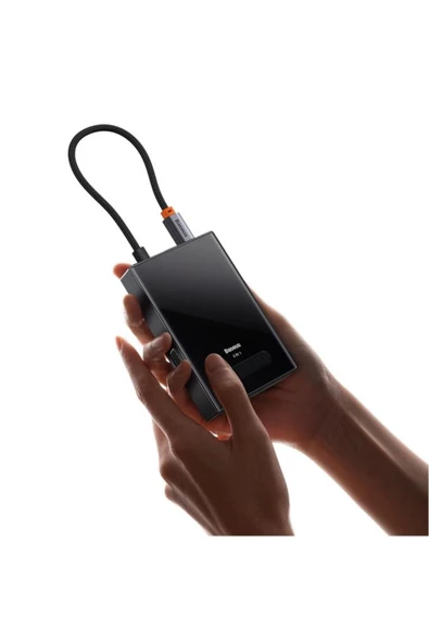 Baseus Pioneer Joy 8in1 Uyumlu Multifonksiyonal Type-c Hub Dock Station - 6