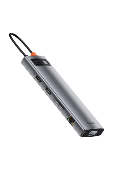 Baseus Metal Gleam 11in1 Multifonksiyonel Type-c Hub Dock Station Modern Tasarım 431550 - 2