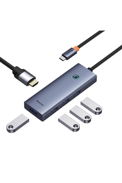 Baseus   Ultra Joy 5in1 Multifonksiyonal Type-C Hub Dock Station - 4